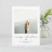 Elegante vrolijke kerstvakantie Kaart (Staand voorkant)