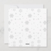 Elegante vrolijke kerstvakantie Kaart, Nieuwjaar Feestdagenkaart (Achterkant)