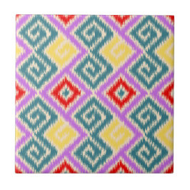 Elegante vrolijke Mexicaanse ikat motief Keuken Pa Tegeltje