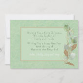 Elegante vrolijke stijlvolle eenvoudige eucalyptus kaart (Achterkant)