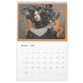 Elegante vrouw art design kalender (Feb 2027)