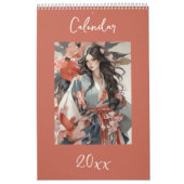 Elegante vrouw art design kalender (Hoes)