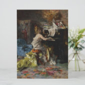 Elegante vrouw die piano speelt (Giovanni Boldini) Kaart (Staand voorkant)