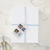 Elegante Vrouw Foto Collage Afstudeerfeest Cadeaulabel (Met Touw)