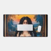 Elegante vrouw in meditatieve harmonie door Xzendo Bureaumat (Keyboard & Muis)