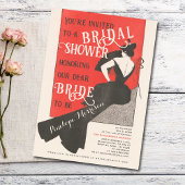 Elegante vrouw met fan Vrijgezellenfeest Kaart