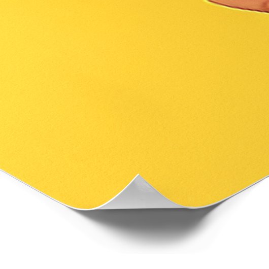 Elegante vrouw met narcissen poster (Hoek)