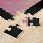 Elegante Vrouw met Pioenrozen Waterverf Art Print Legpuzzel (Zijkant)