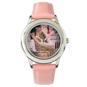 ELEGANTE VROUW, MODE EN ZWARE ZWARE ZWARE EGYPTE HORLOGE