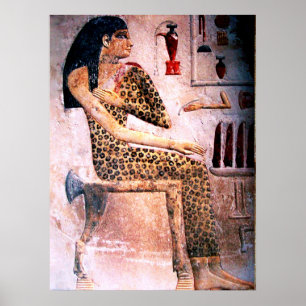 ELEGANTE VROUW, MODE EN ZWARE ZWARE ZWARE EGYPTE POSTER