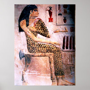 ELEGANTE VROUW, MODE EN ZWARE ZWARE ZWARE EGYPTE POSTER