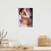 ELEGANTE VROUW, MODE EN ZWARE ZWARE ZWARE EGYPTE POSTER (Keuken)