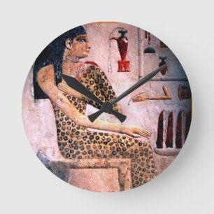 ELEGANTE VROUW, MODE EN ZWARE ZWARE ZWARE EGYPTE RONDE KLOK