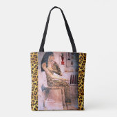 ELEGANTE VROUW, MODE EN ZWARE ZWARE ZWARE EGYPTE TOTE BAG (Achterkant)