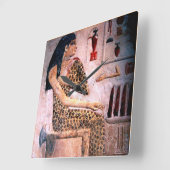 ELEGANTE VROUW, MODE EN ZWARE ZWARE ZWARE EGYPTE VIERKANTE KLOK (Hoek)