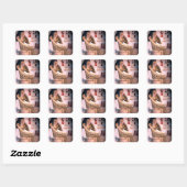 ELEGANTE VROUW, MODE EN ZWARE ZWARE ZWARE EGYPTE VIERKANTE STICKER (Vel)