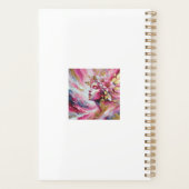 Elegante vrouw roze en gouden planner (Achterkant)
