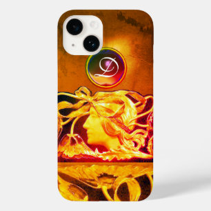ELEGANTE VROUW SCHOONHEID JUIWEL /DAME, BLAUWE STR Case-Mate iPhone 14 HOESJE
