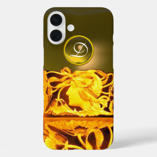 ELEGANTE VROUW SCHOONHEID JUIWEL /DAME, BLAUWE STR iPhone 16 PLUS HOESJE