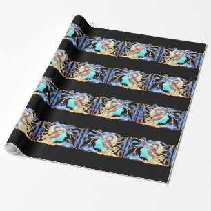 ELEGANTE VROUW SCHOONHEID JUIWELEN /DAME, BLAUWE S CADEAUPAPIER