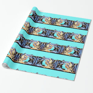 ELEGANTE VROUW SCHOONHEID JUIWELEN /DAME, BLAUWE S CADEAUPAPIER