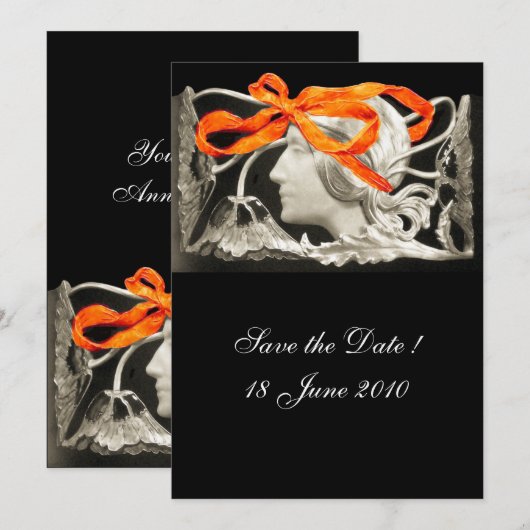 ELEGANTE VROUW SCHOONHEID JUIWELEN /DAME, RODE STR KAART (Voorkant / Achterkant)