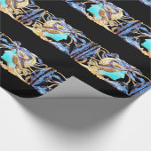 ELEGANTE VROUW SCHOONHEID SIERADEN /DAME, BLAUWE S CADEAUPAPIER (Hoek)