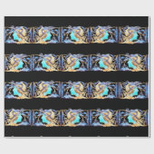 ELEGANTE VROUW SCHOONHEID SIERADEN /DAME, BLAUWE S CADEAUPAPIER (Vlak)