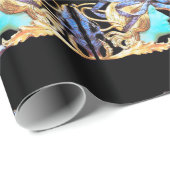 ELEGANTE VROUW SCHOONHEID SIERADEN /DAME, BLAUWE S CADEAUPAPIER (Rol Hoek)