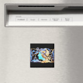 ELEGANTE VROUW SCHOONHEID SIERADEN /DAME, BLAUWE S MAGNEET (Insitu (Vaatwasser))