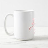 Elegante Vrouw Vector Mok (Links)