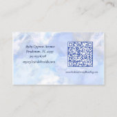 Elegante Vrouw Vlecht Haar Stylist Visitekaartje (Achterkant)