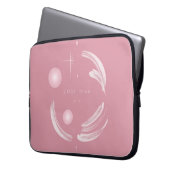 "Elegante vrouwelijke Abstracte elektronicatas – z Laptop Sleeve (Voorkant Links)