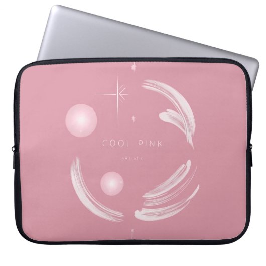 "Elegante vrouwelijke Abstracte elektronicatas – z Laptop Sleeve (Voorkant)