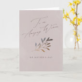 Elegante vrouwelijke Amazing Woman Moederdag Kaart (Gele Bloem)