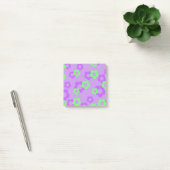 Elegante vrouwelijke Paarse Neon Green Flower Spri Post-it® Notes (Kantoor)