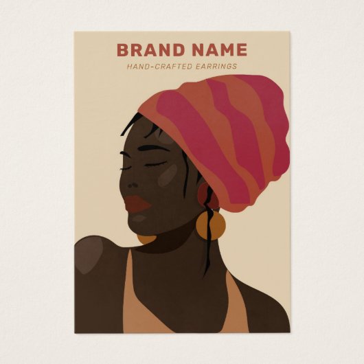 Elegante vrouwelijke Vrouwen Sieraden Display Kaar Visitekaartje (Voorkant)