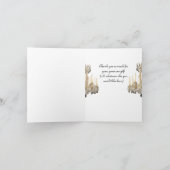 Elegante  VROUWEN BEDANKKAART (Binnen)