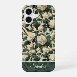 Elegante Vrouwen Cadeau Gardenia's Bloemstuk Op Ma iPhone 16 Hoesje