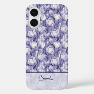 Elegante Vrouwen Cadeau Tulp Maatwerk iPhone 16 Hoesje