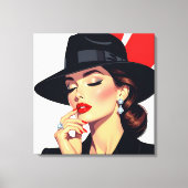 Elegante Vrouwen Canvas Afdruk (Voorkant)