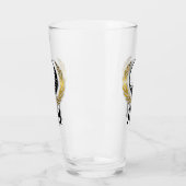 Elegante Vrouwen Golf Monogram Design Glas (Links)