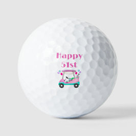 Elegante Vrouwen Golf Party Winkelwagen 51ste Verj Golfballen