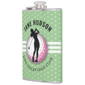 Elegante Vrouwen Golfer Design Flask Heupfles (Links)