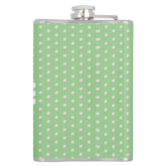 Elegante Vrouwen Golfer Design Flask Heupfles (Achterkant)