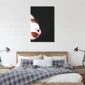 Elegante vrouwen in een schaduw canvas afdruk (Insitu (Slaapkamer))