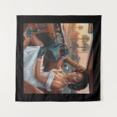 Elegante vrouwen in klassieke auto's wandkleed (Voorkant (horizontaal))