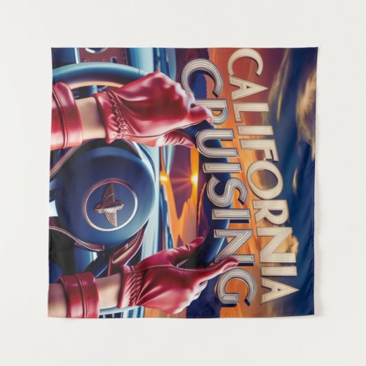 Elegante vrouwen in klassieke auto's wandkleed (Voorkant (horizontaal))