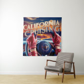 Elegante vrouwen in klassieke auto's wandkleed (In situ)