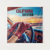 Elegante vrouwen in klassieke auto's wandkleed (Voorkant)